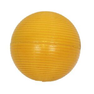 Croquet Ball 2.75'' Replacement Ribbed Yellow-Orange Summer Backyard Fun Outdoor